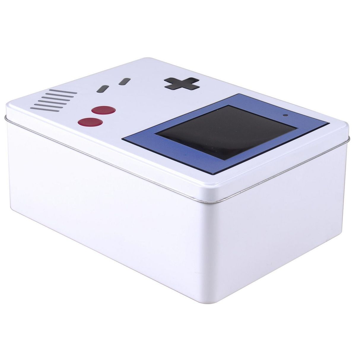 JUST HOME COLLECTION - Caja de Lata 3D Gameboy Blanco