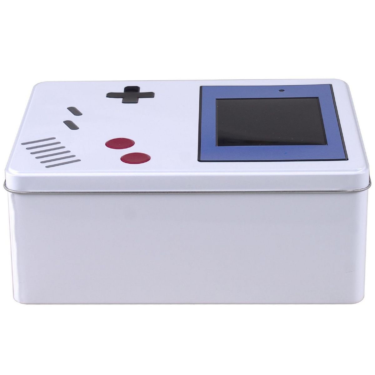 JUST HOME COLLECTION - Caja de Lata 3D Gameboy Blanco
