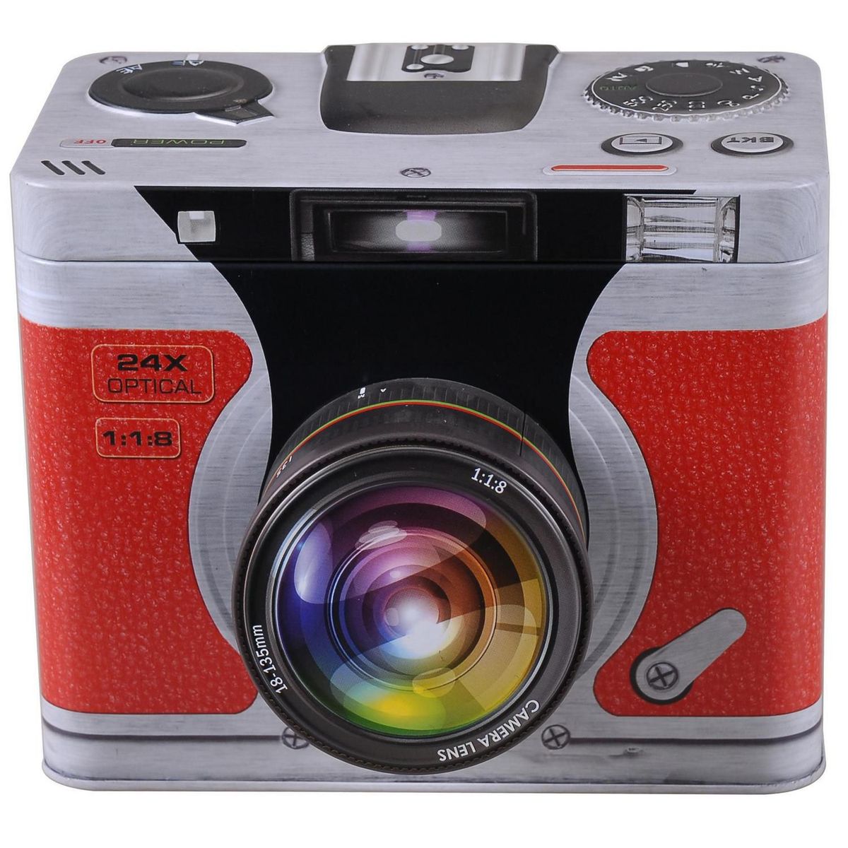 JUST HOME COLLECTION - Caja de Lata 3D Cámara Fotográfica