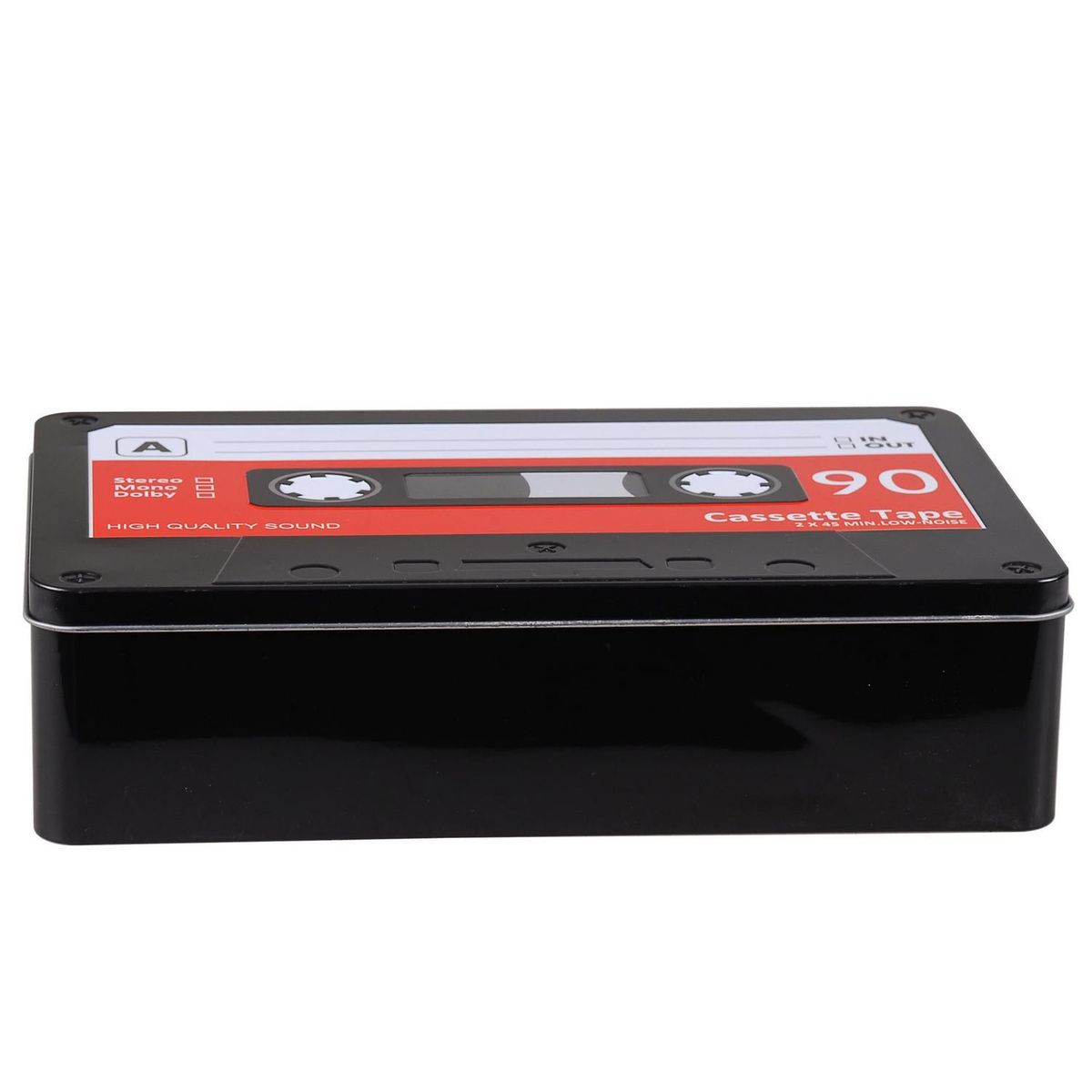 JUST HOME COLLECTION - Caja de Lata 3D Cassete           