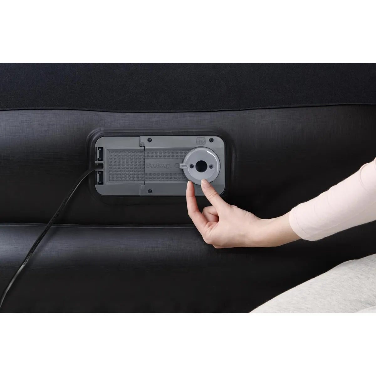 BESTWAY - Colchón Inflable Eléctrico Queen Bestway Tritech 220V Negro