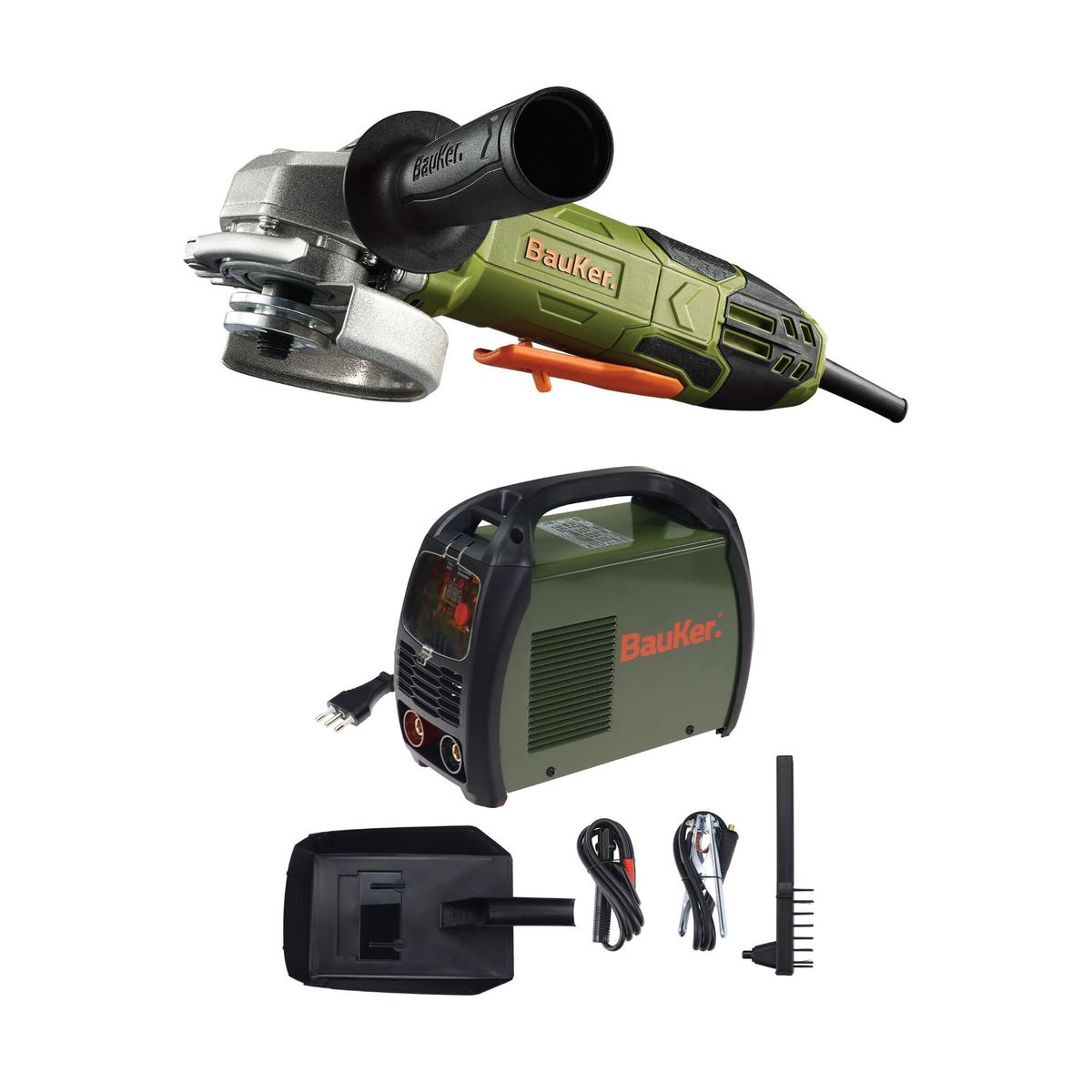 BAUKER - Esmeril Angular Bauker 4 1/2" 820W + Soldadora Inversor 120AMP 220VP
