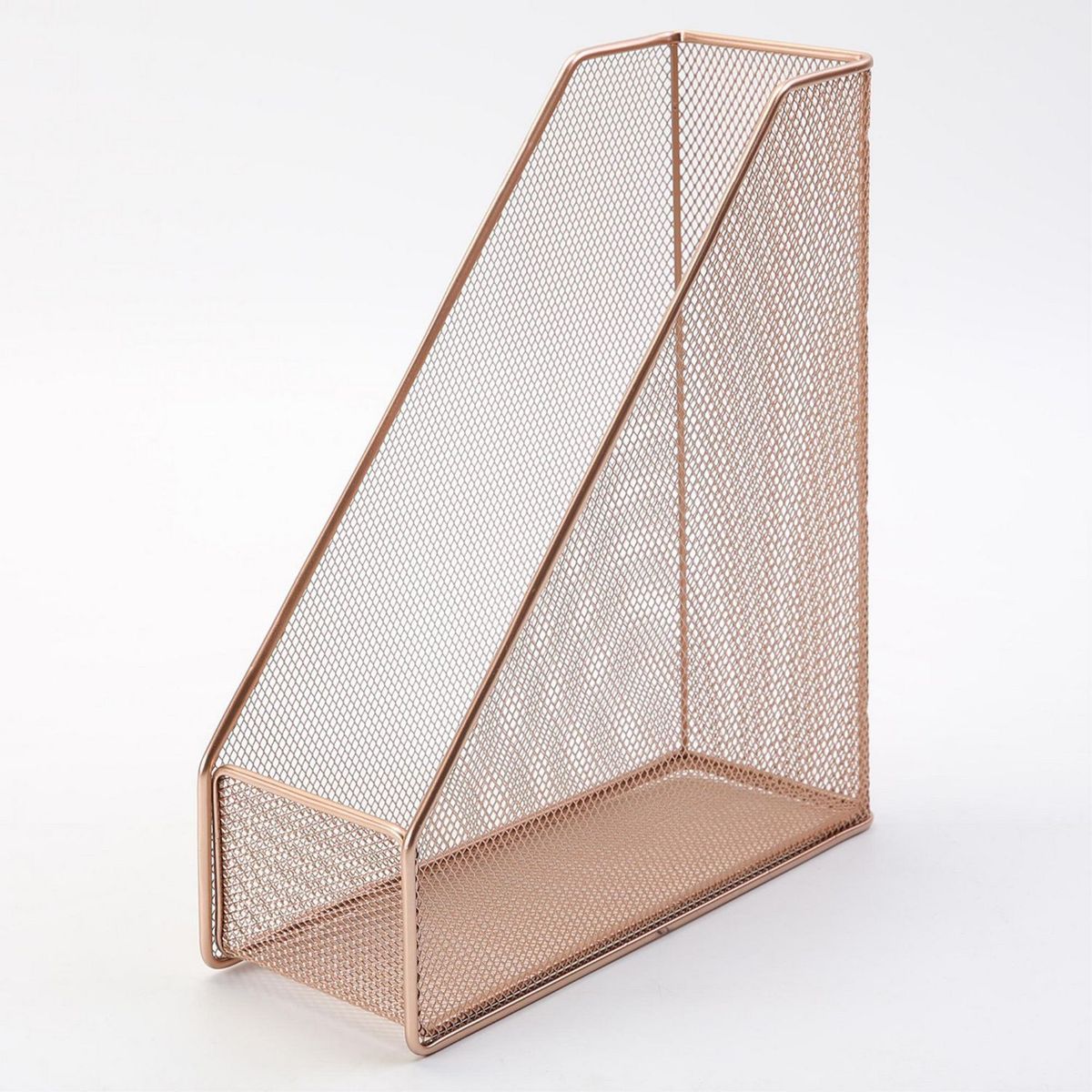 JUST HOME COLLECTION - Archivador de Metal Oro Rosado