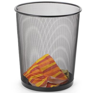 Papelera Oficina Malla Negra 13L
