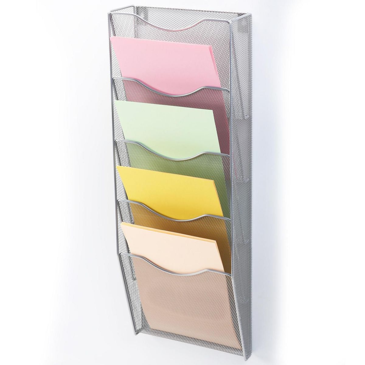 JUST HOME COLLECTION - Organizador de Escritorio 4 Divisiones Plateado