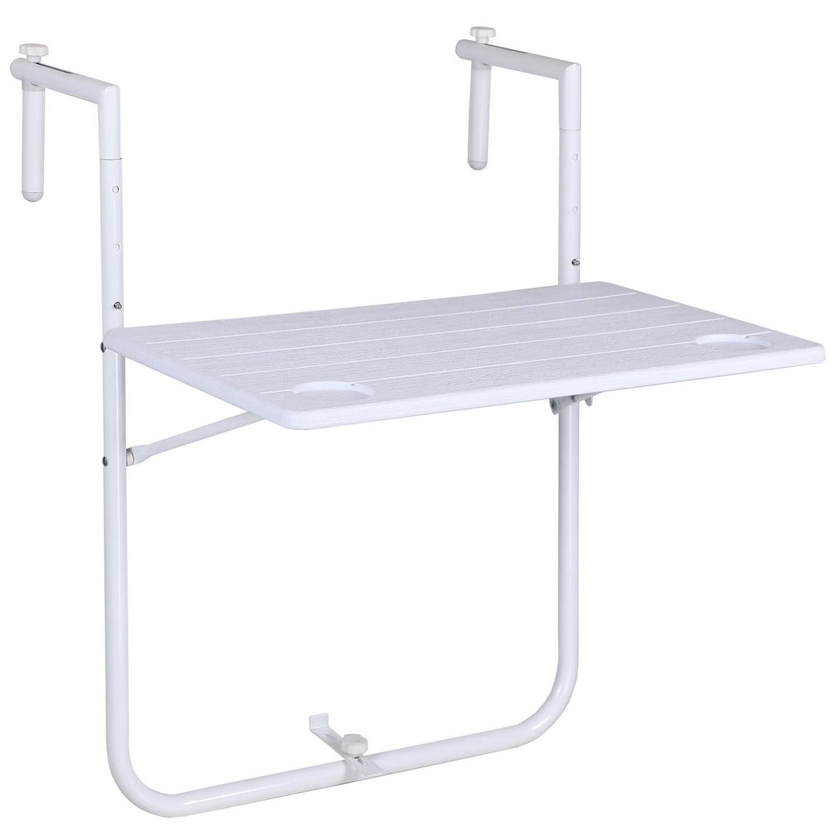 JUST HOME COLLECTION - Mesa Plegable de Balcón Blanca