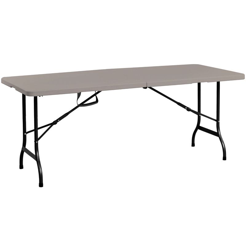 JUST HOME COLLECTION - Mesa Plegable 180cm Arena Tipo Maleta