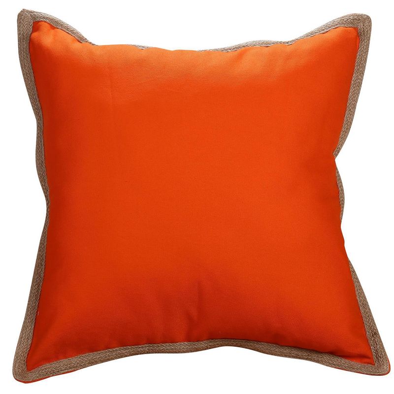 JUST HOME COLLECTION - Cojín Naranja Yute 50x50cm