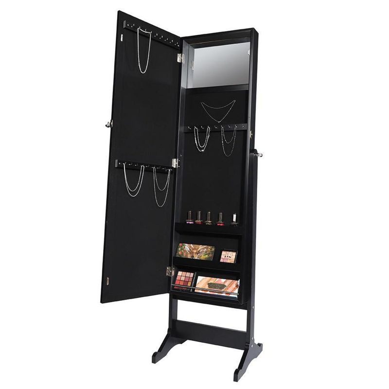 HOMY - Espejo Decorativo Joyero 46x150cm Negro