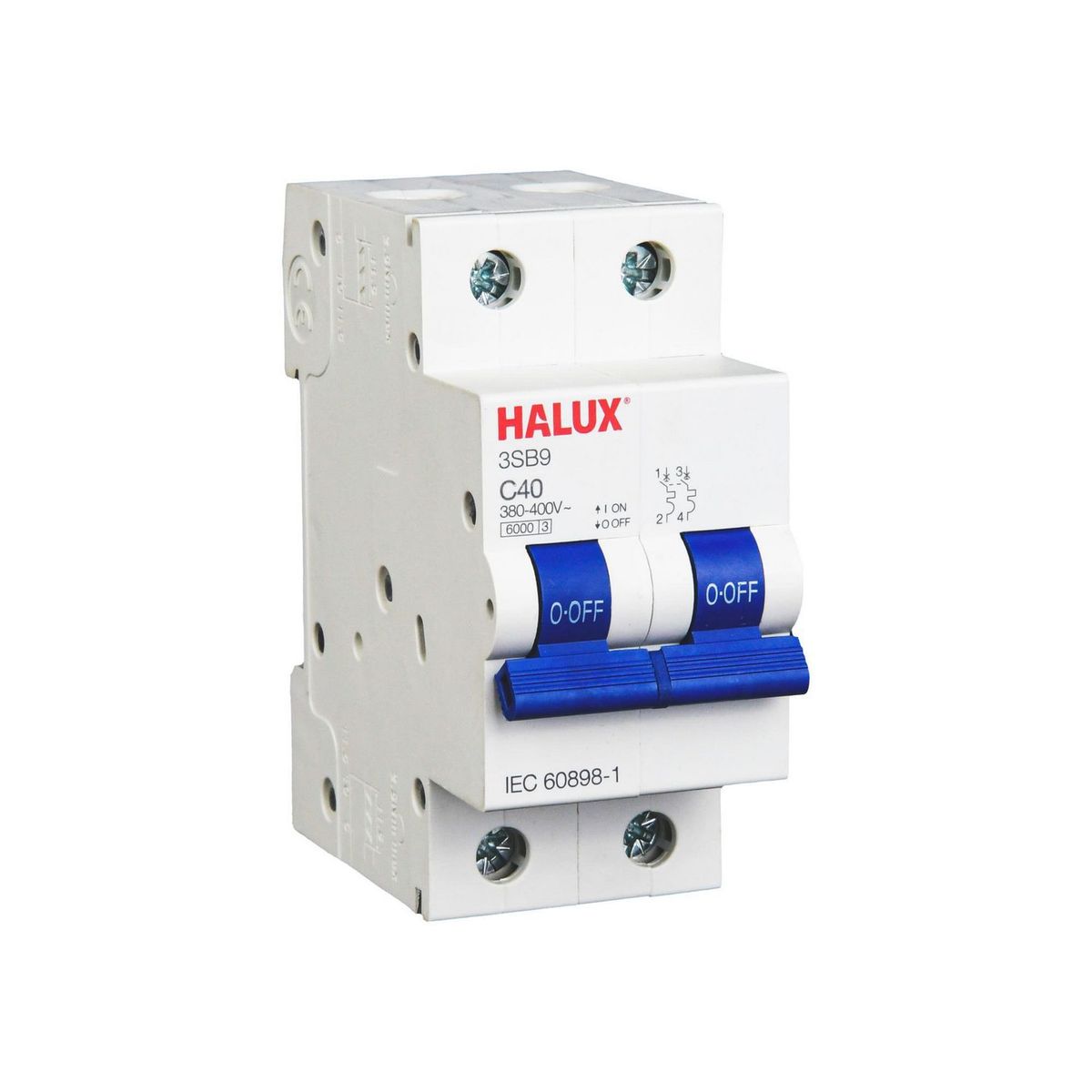 HALUX - Interruptor Termomagnético 2x40A