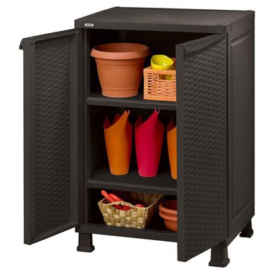 Organizador para jardin Plstico/Resina Rattan 65x99x45cm