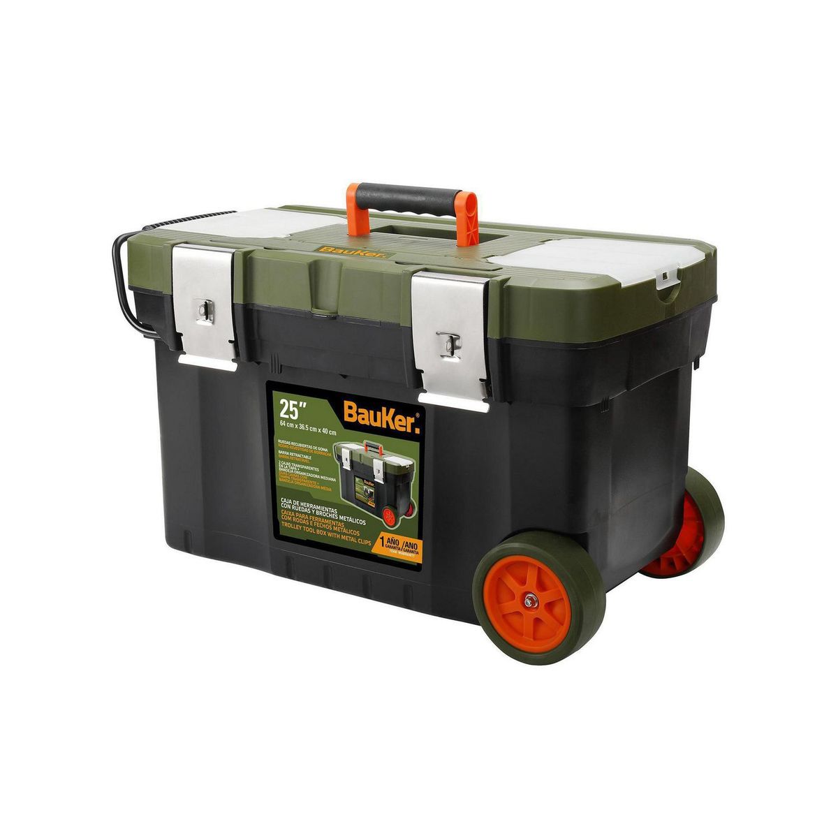 BAUKER - Taladro Percutor inalámbrico Bauker 10 mm 12V + Carro herramientas 25"