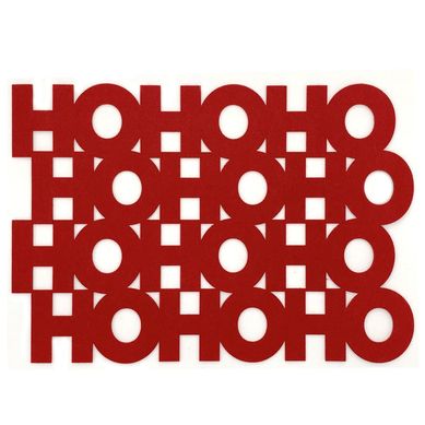 Individual Fieltro Hoho Rojo