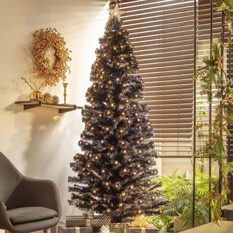 DEAR SANTA - Árbol de Navidad 210cm Fibra Óptica LED Cálida