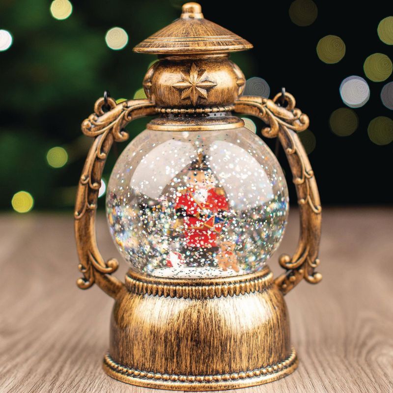 DEAR SANTA - Farol de Cobre USB sin Batería Navidad 20cm