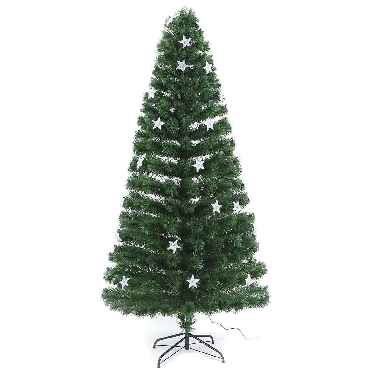 DEAR SANTA - Árbol de Navidad 210cm con Estrellas LED Verde