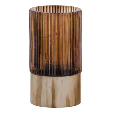Vaso Decorativo con Luz Caf 15cm Sin Batera