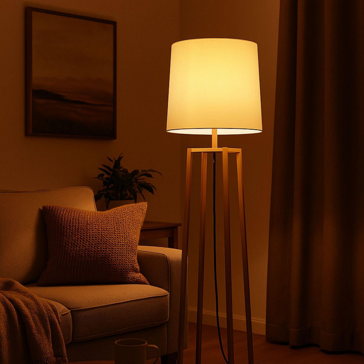 JUST HOME COLLECTION - Lámpara de Pie Laghu 1 Luz 30w E27