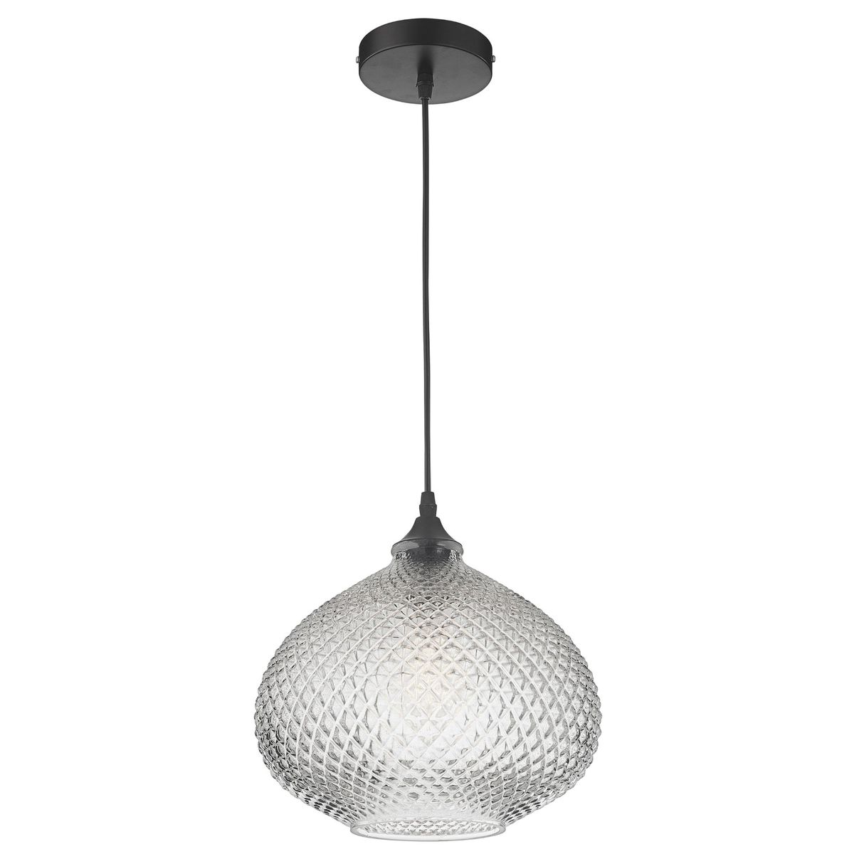 JUST HOME COLLECTION - Lámpara Colgante Transparente 1L E27