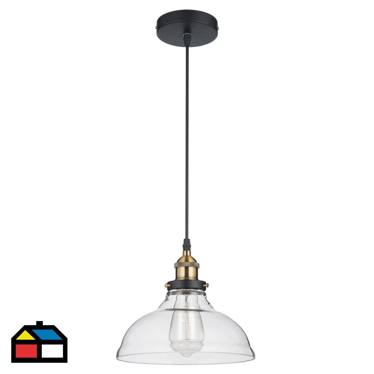 JUST HOME COLLECTION - Lámpara Colgante Brut 1L E27