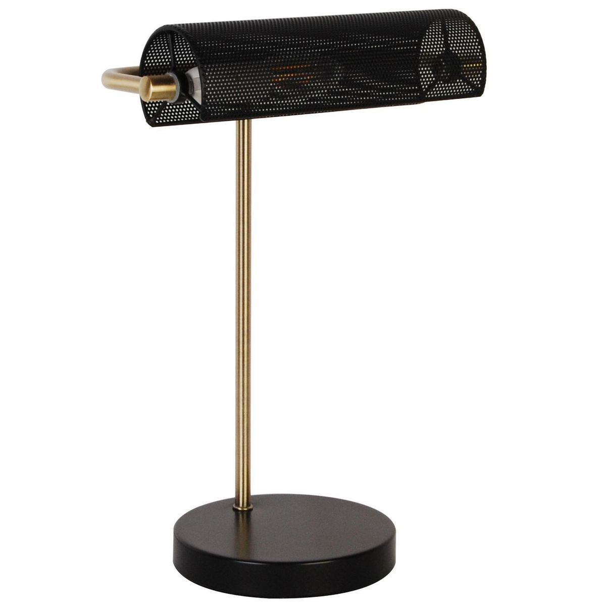 JUST HOME COLLECTION - Lámpara de Mesa Antigua Negra 1L E14