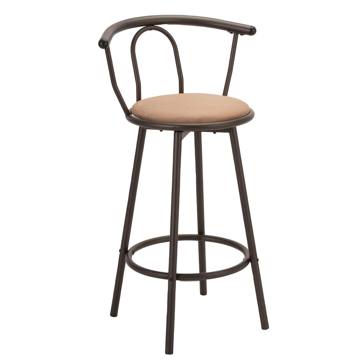 CASA BONITA - Silla Bar alta giratoria Negro