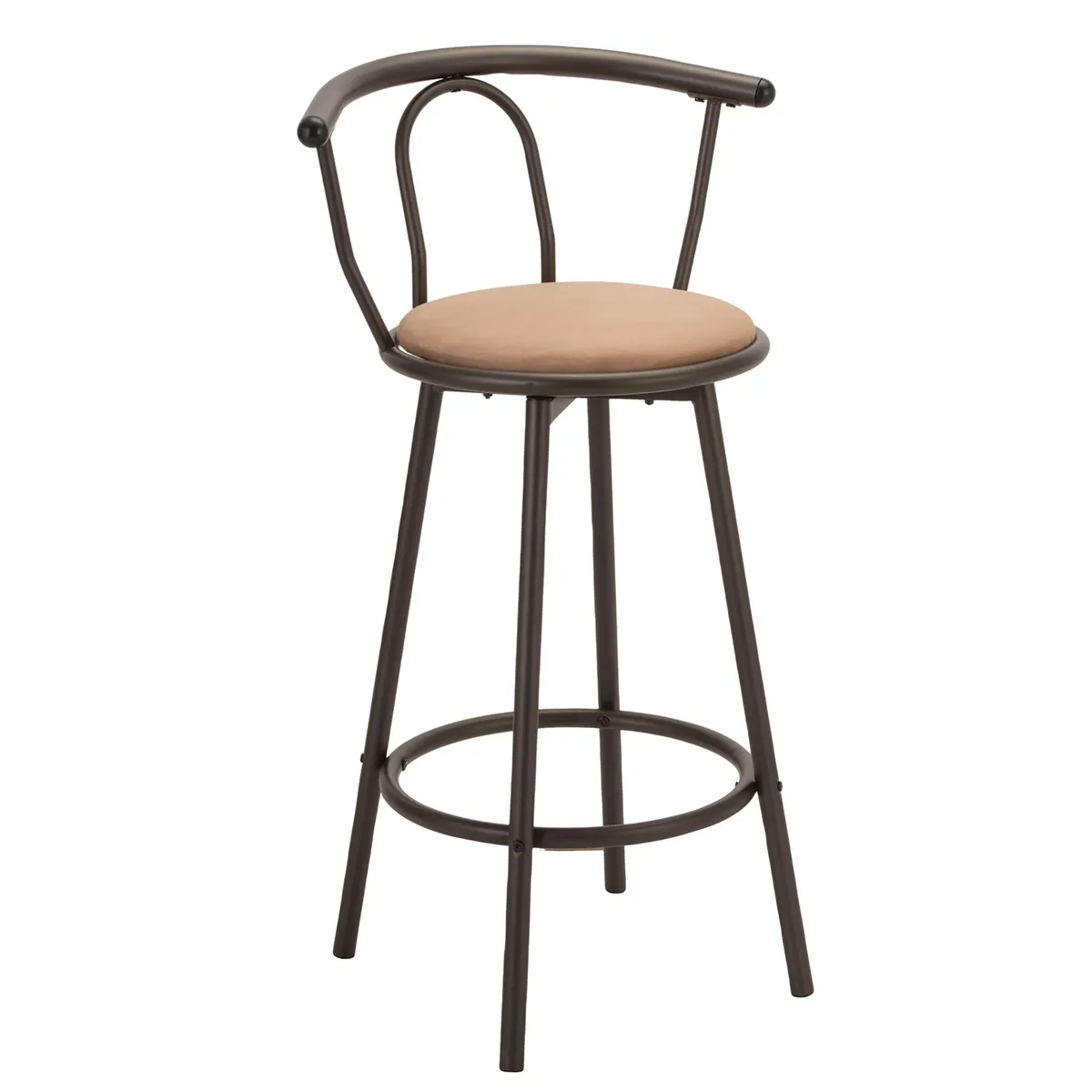 CASA BONITA - Silla Bar alta giratoria Negro