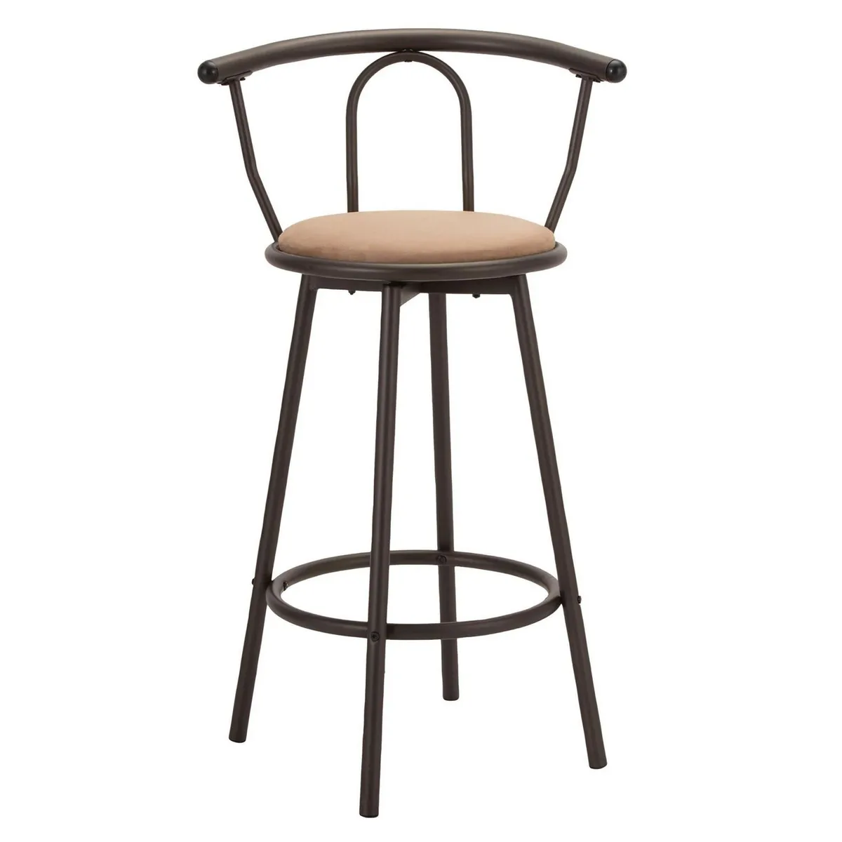 CASA BONITA - Silla Bar alta giratoria Negro