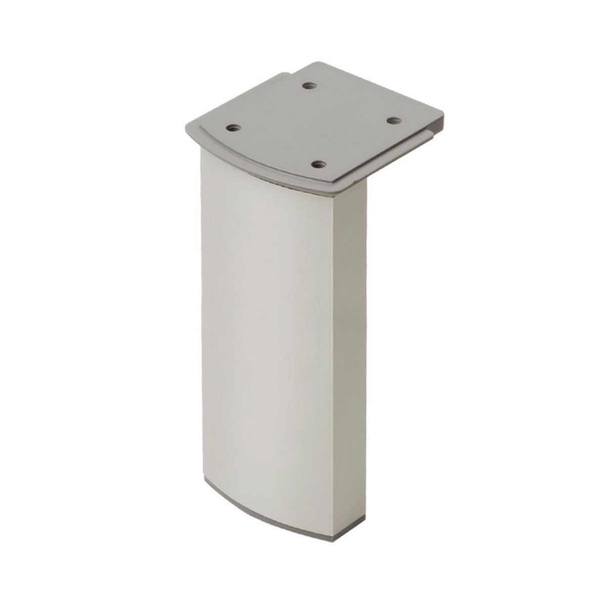 FIXSER - Patas para Muebles de Aluminio Curva 100 mm