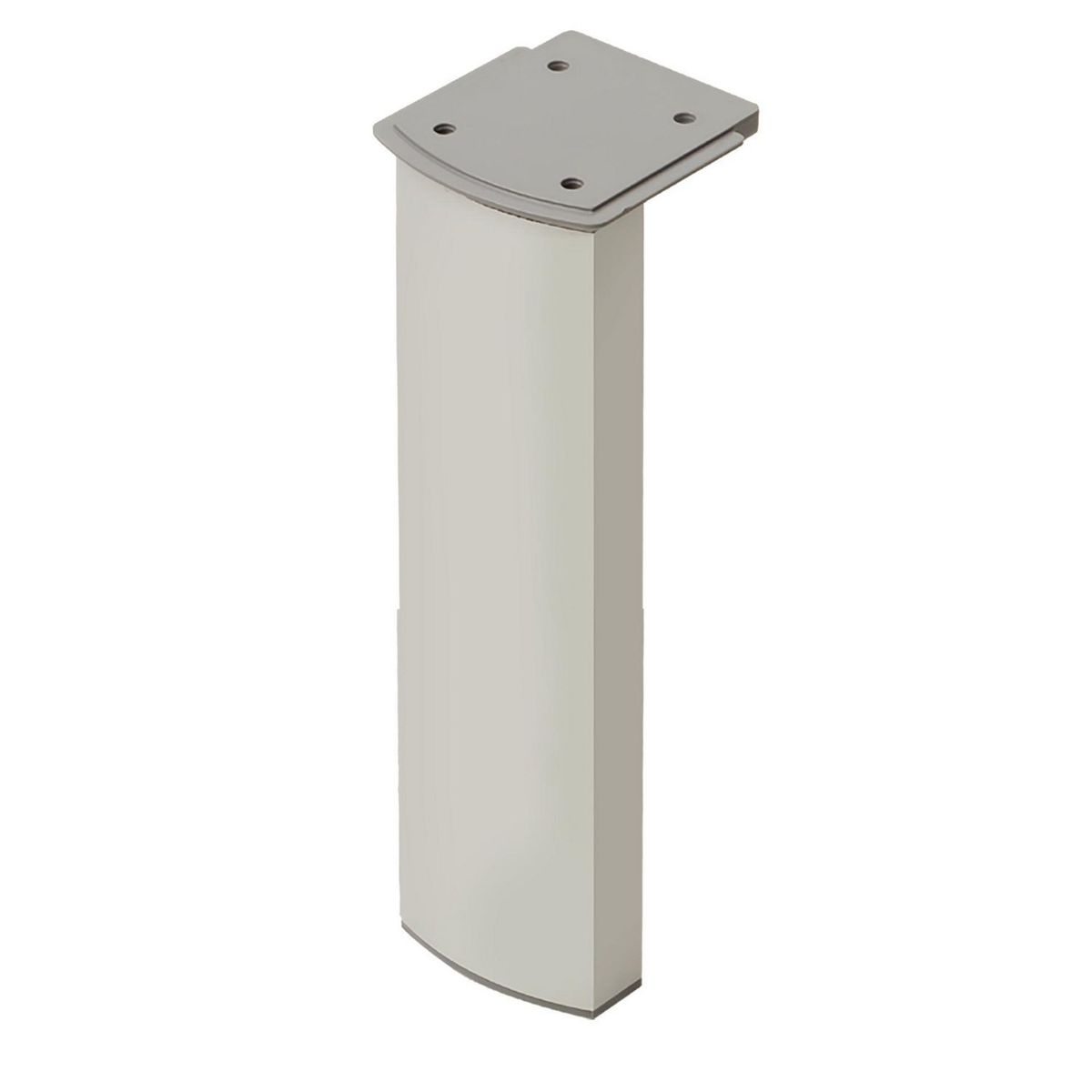 FIXSER - Patas para Muebles de Aluminio Curva 150 mm