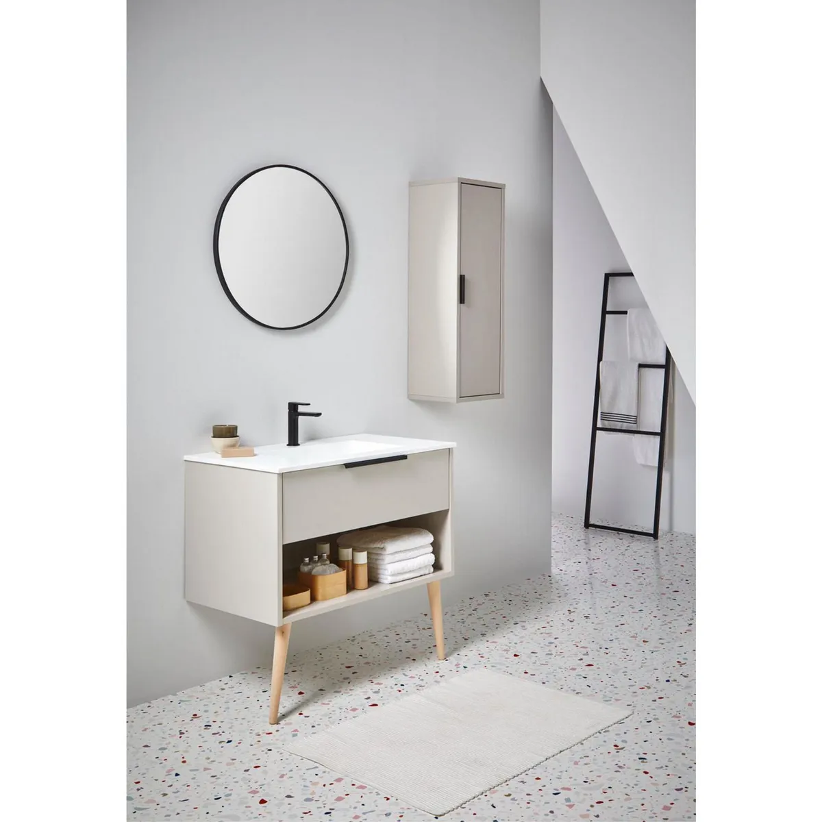 FIXSER - Patas para Muebles de Madera Cónica 300 mm