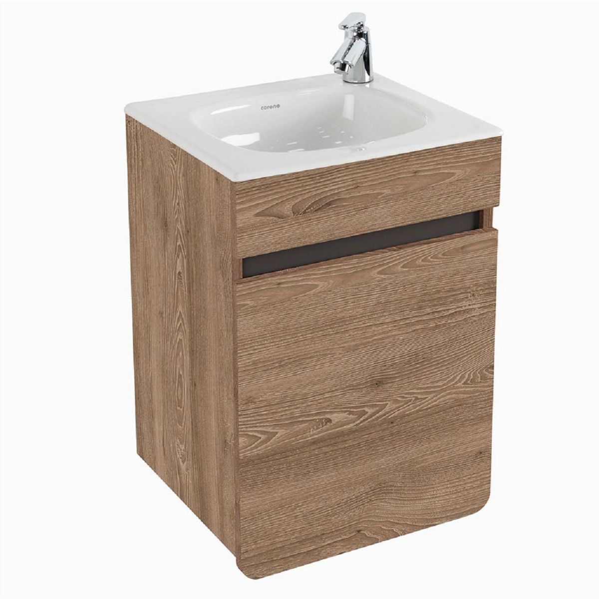 CORONA - Mueble de Baño Vanitorio Aluvia Elevado Miel 40x56x35cm