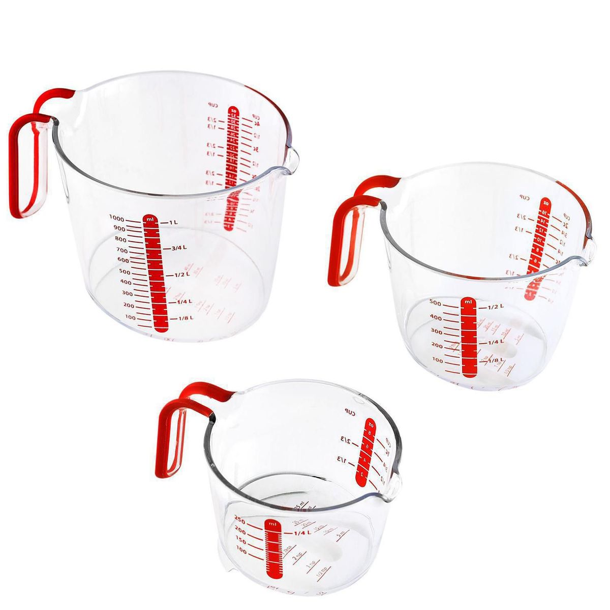 GENERICO - Set 3 Piezas Jarra Medidora