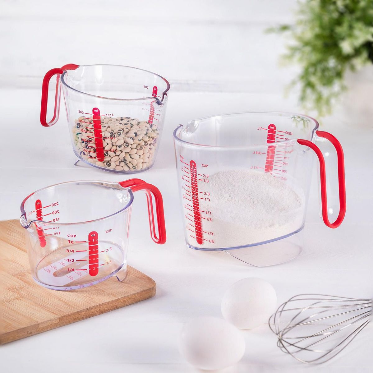 GENERICO - Set 3 Piezas Jarra Medidora