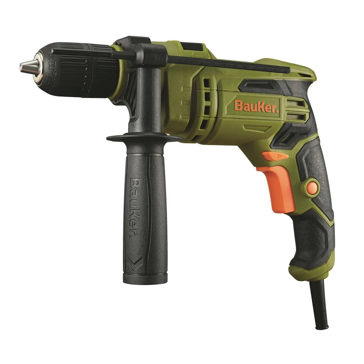 BAUKER - Set de Esmeril + Taladro Eléctrico Bauker 13mm 650W + Accesorios