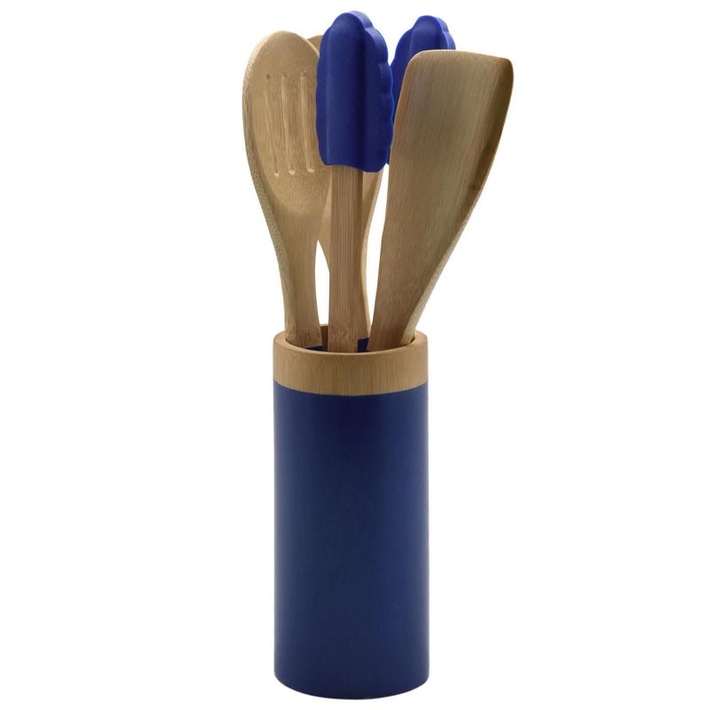 JUST HOME COLLECTION - Set de Utensilios Azul 4 Piezas