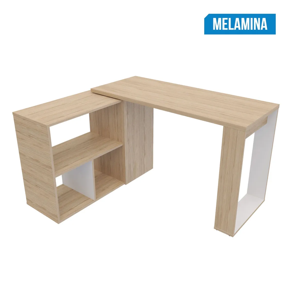 JUST HOME COLLECTION - Escritorio en L Melamina Quadratta