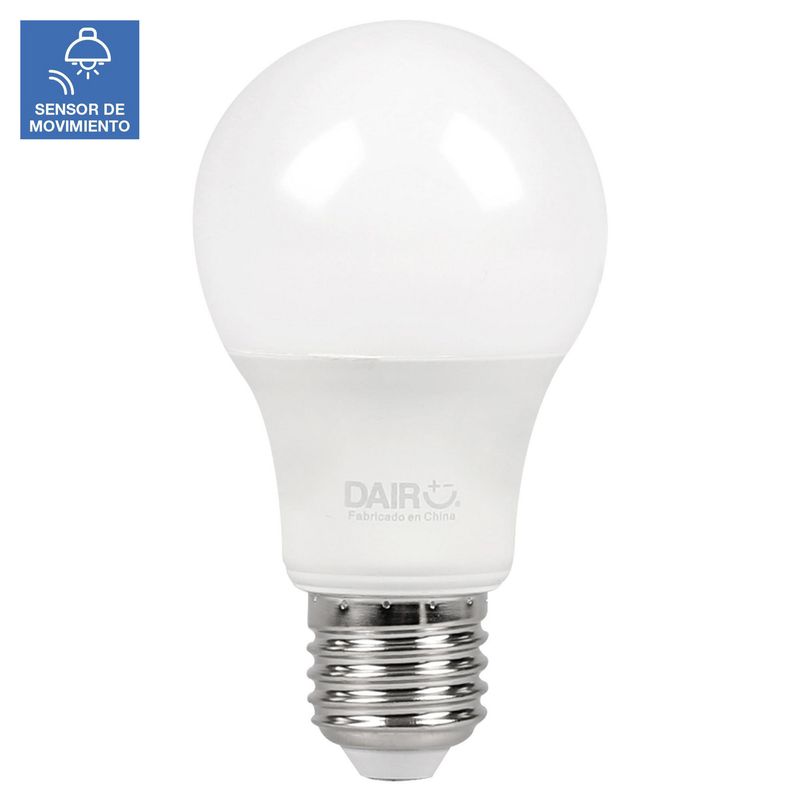 DAIRU - Foco LED con Sensor 8.2W E27 Luz Cálida