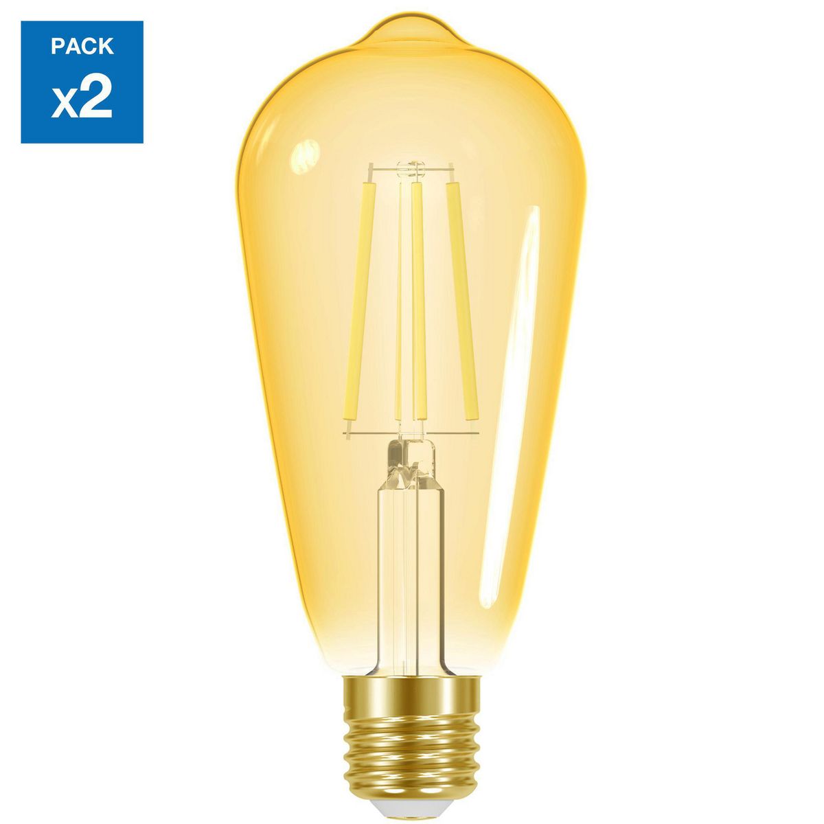 DAIRU - Pack 2 Focos LED ST64 E27