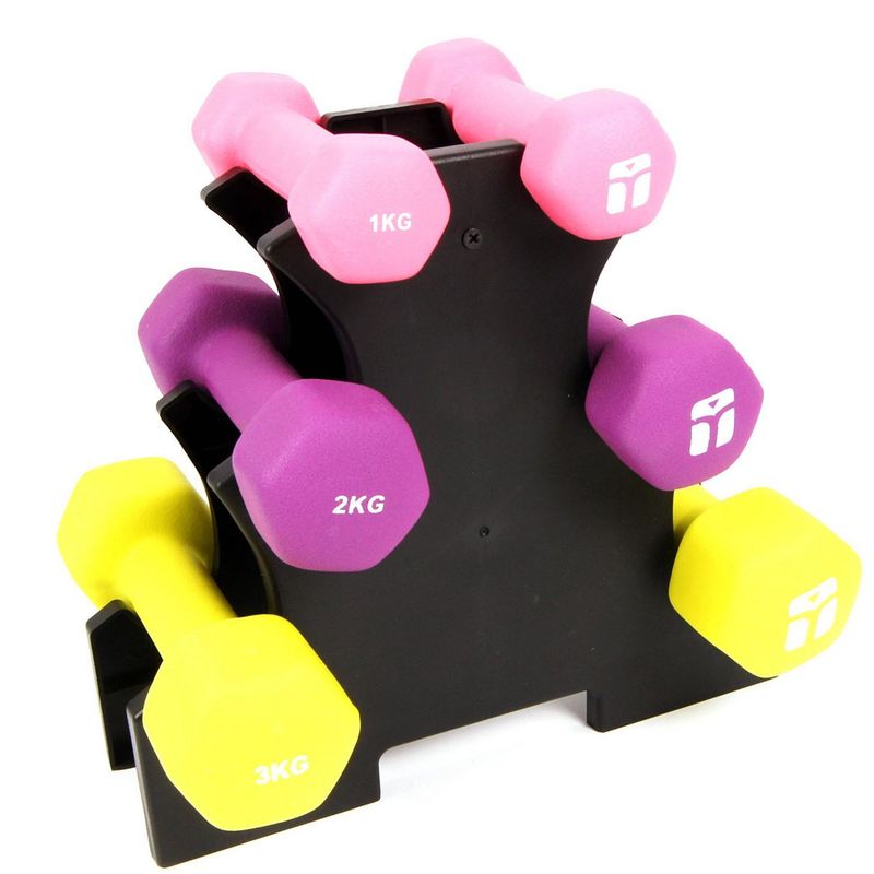 BODYTONE - Set Mancuernas con Soporte