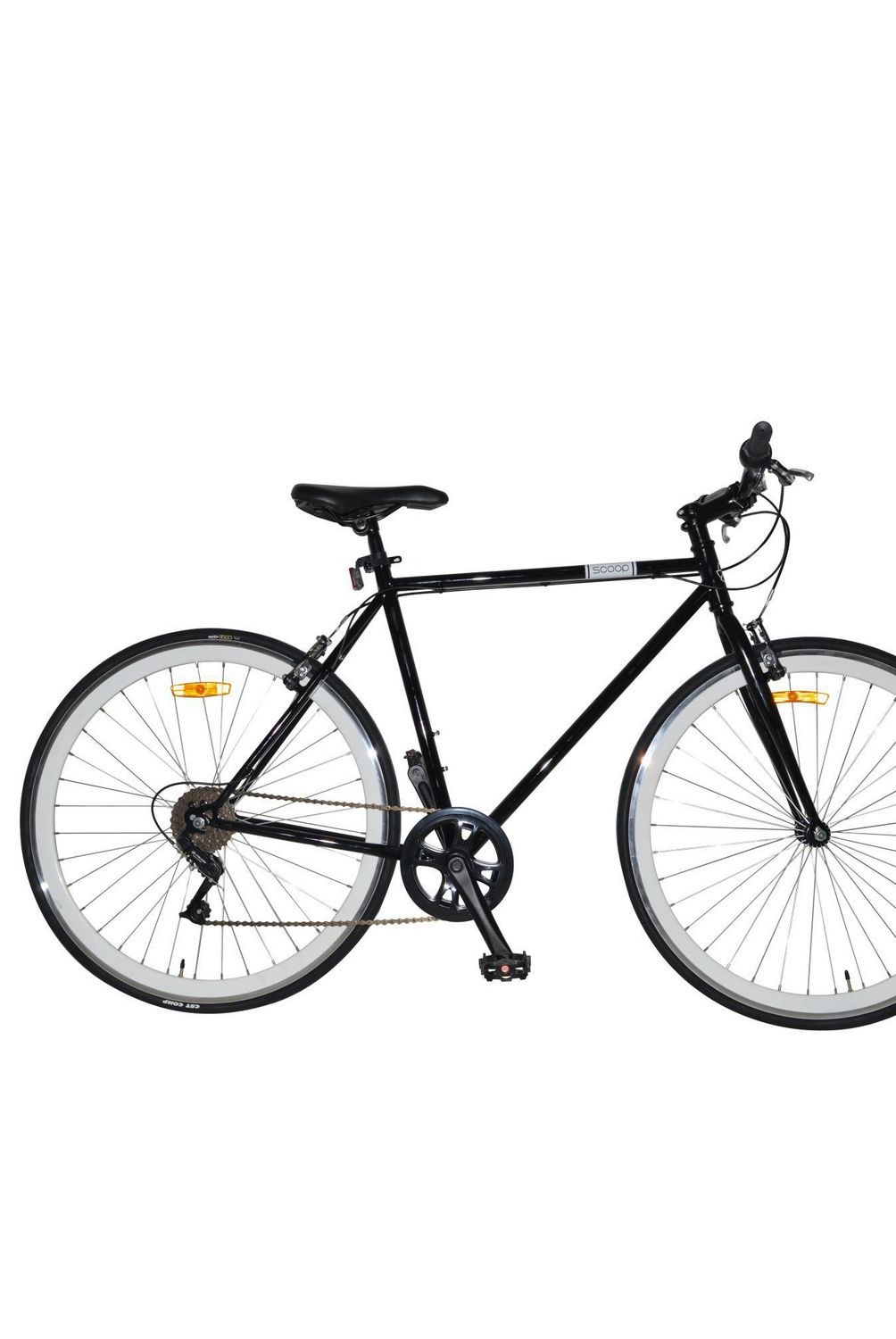 SCOOP - Bicicleta Aro 28 Rome Negro con Blanco