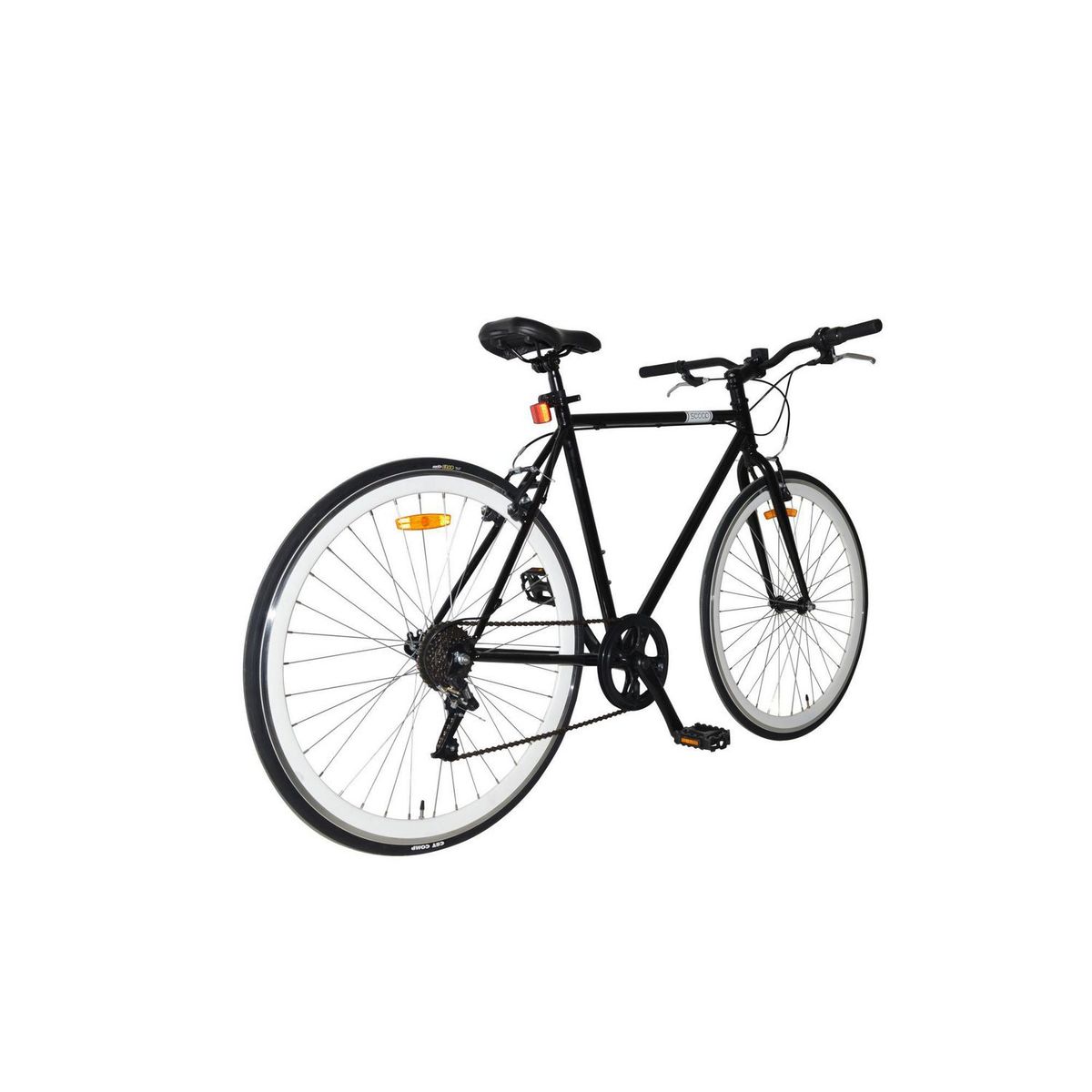 SCOOP - Bicicleta Aro 28 Rome Negro con Blanco