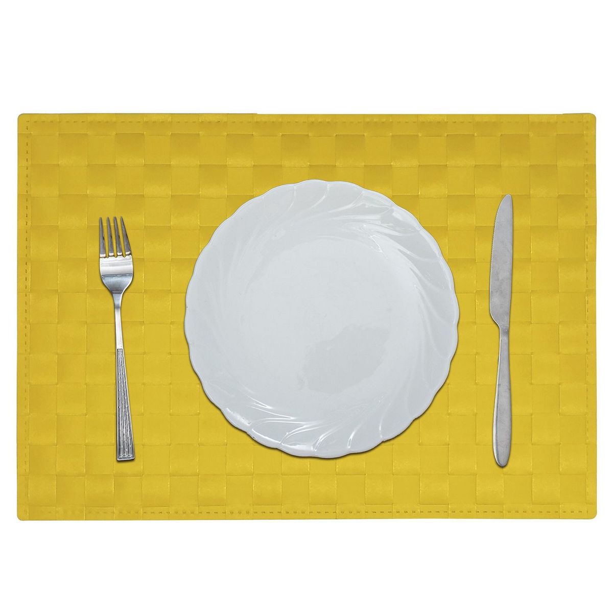 JUST HOME COLLECTION - Individual Polipropileno Amarillo