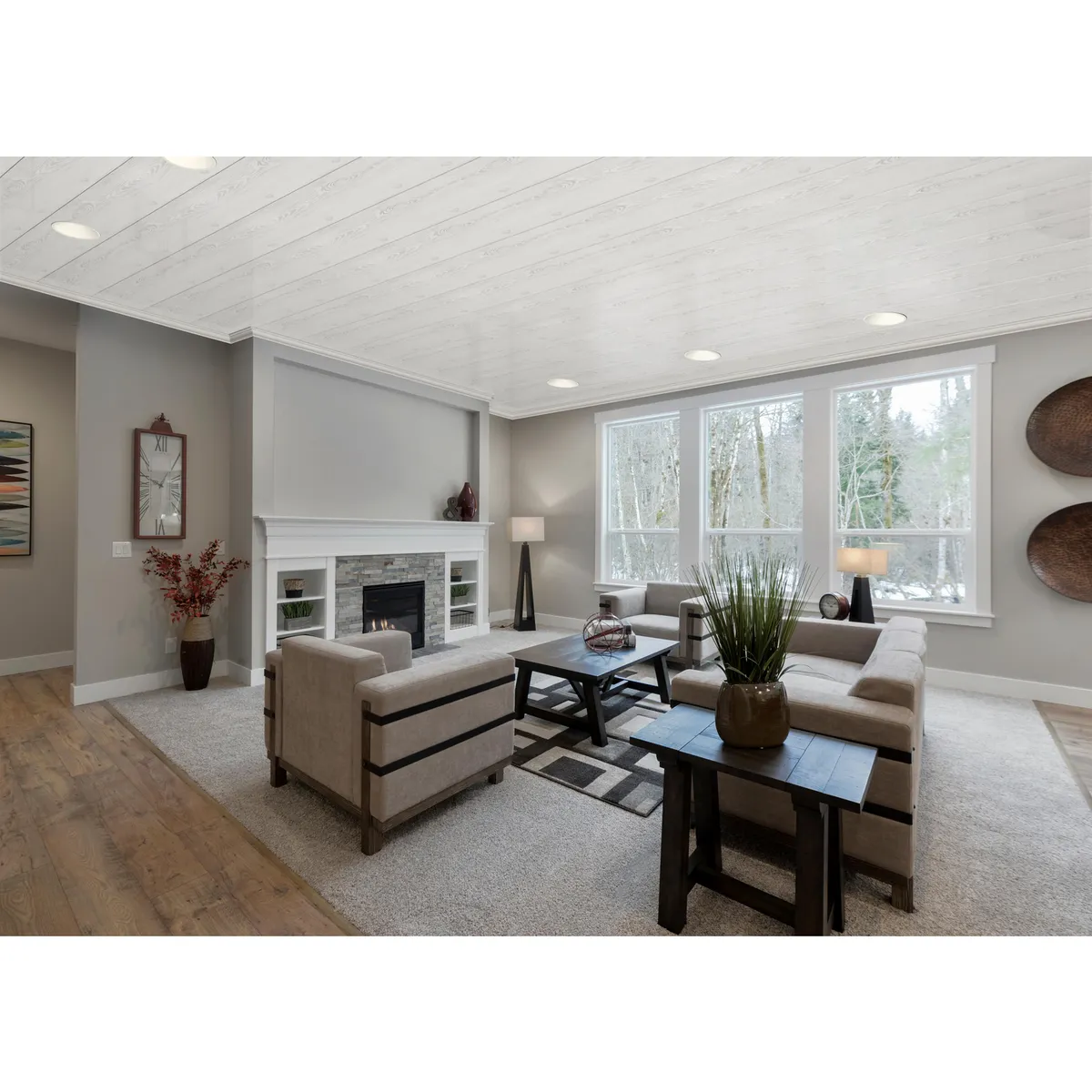 HOLZTEK - Cielo Raso Pvc Blanco 30cmx7mmx2.9m