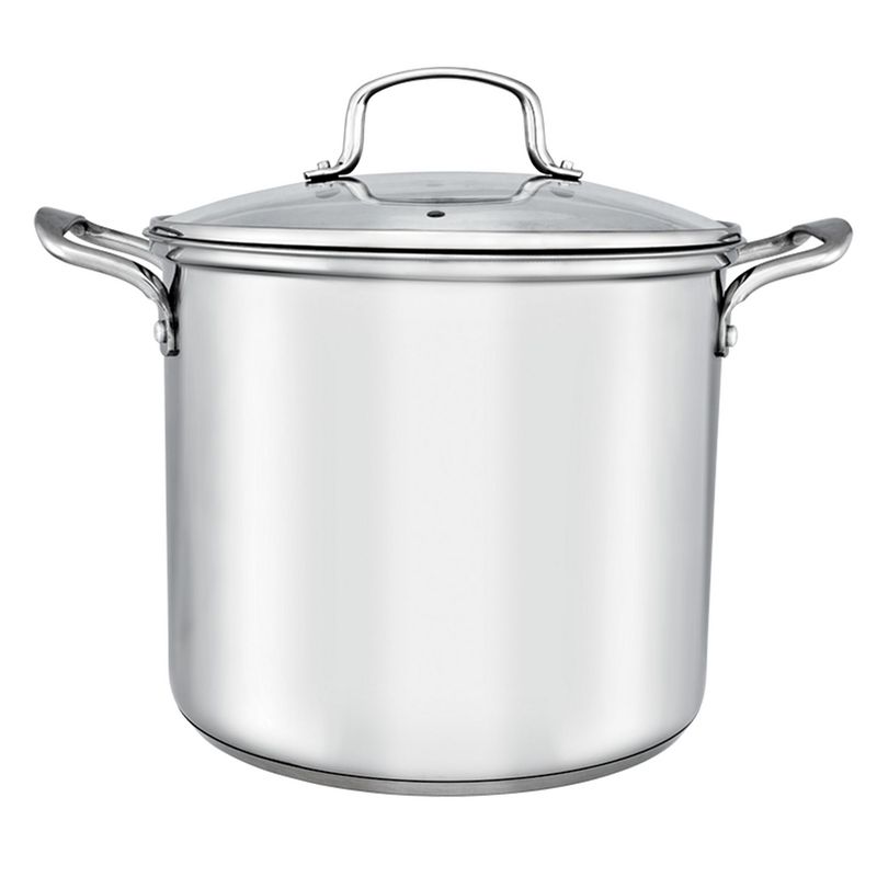 JUST HOME COLLECTION - Olla Inoxidable Tapa de Vidrio 28cm