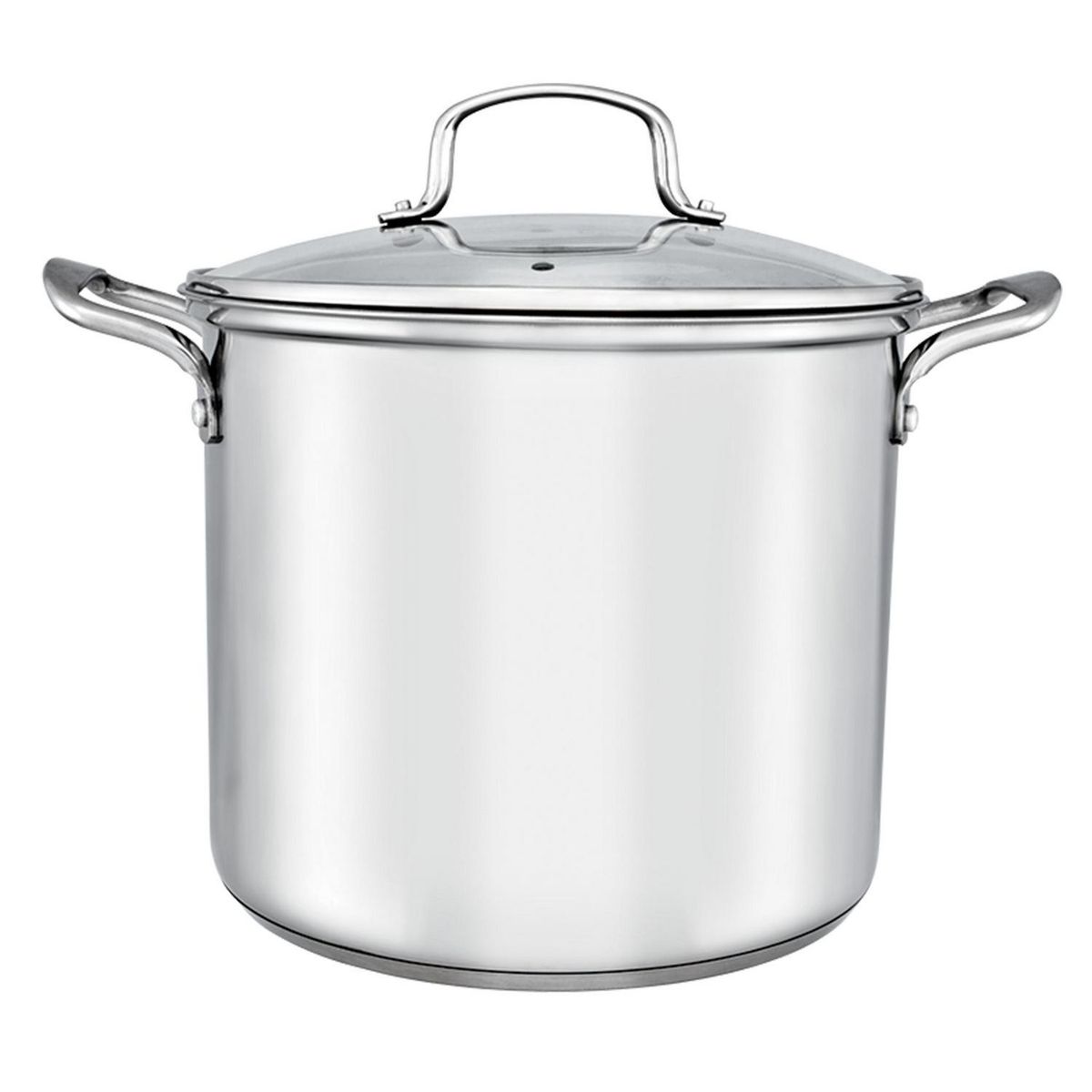 JUST HOME COLLECTION - Olla Inoxidable Tapa de Vidrio 28cm