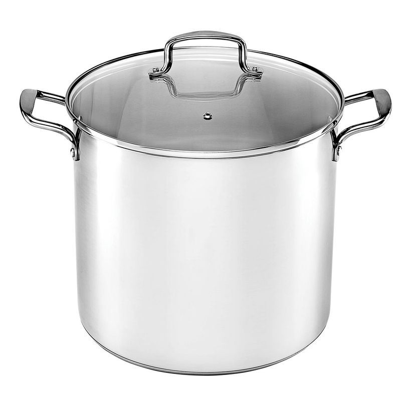 JUST HOME COLLECTION - Olla Inoxidable Tapa de Vidrio 30cm