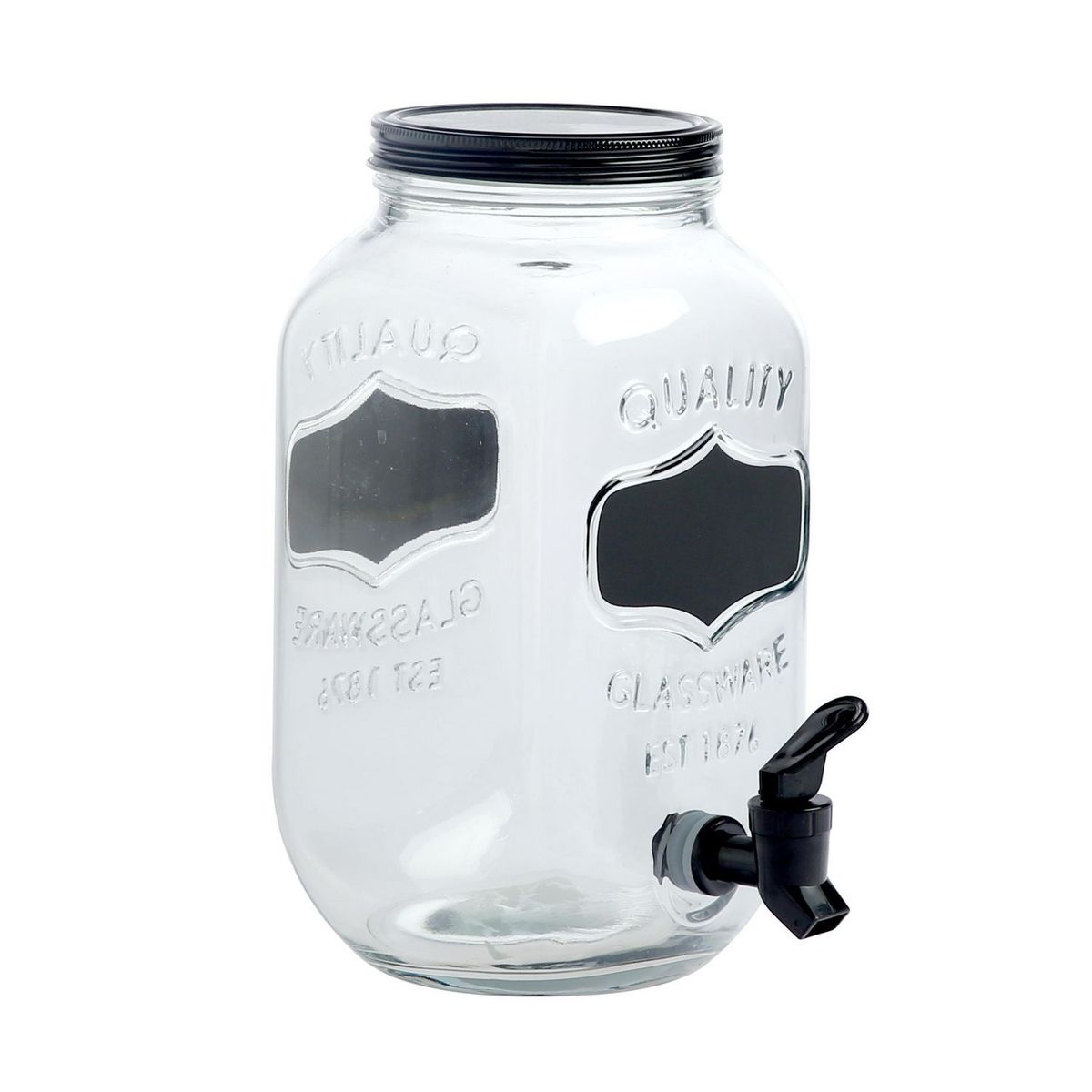 JUST HOME COLLECTION - Dispensador Negro 3.3 Litros