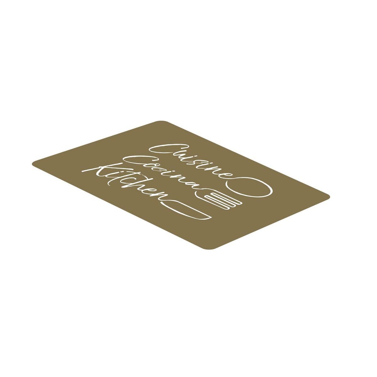 JUST HOME COLLECTION - Individual Letra Dorado PVC