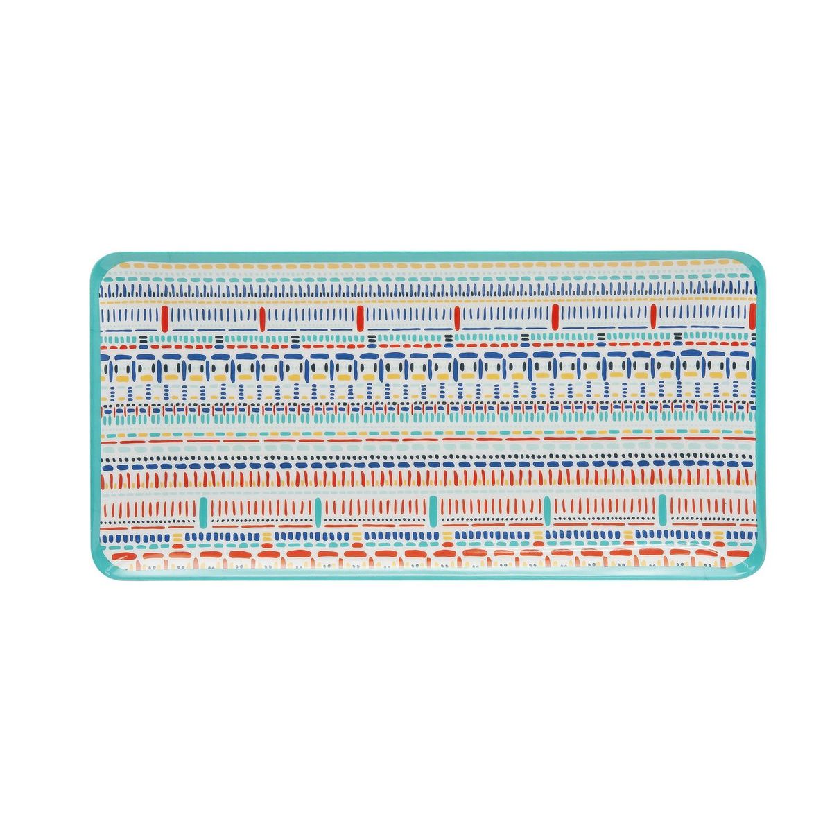 CASA BONITA - Bandeja Rectangular Melamina Multicolor 36.3x17.7cm
